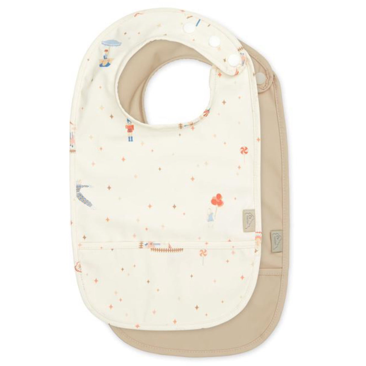 Cam Cam Copenhagen Carousel Bib With Pocket 2-pack