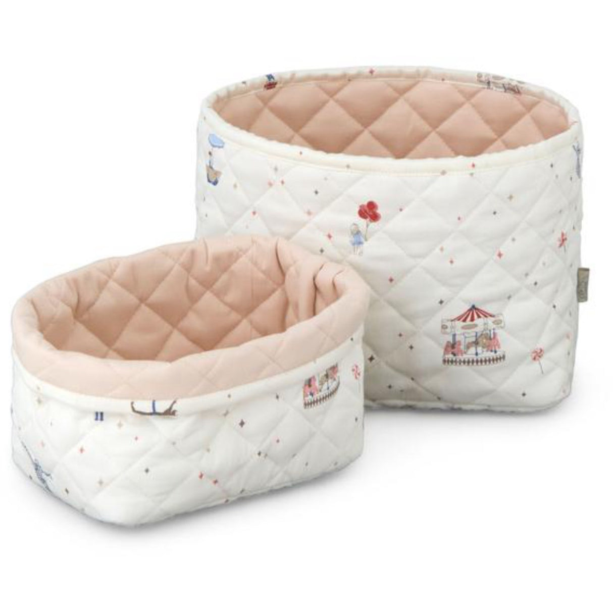 Cam Cam Copenhagen Carousel Quilted Storage Basket 2-pak