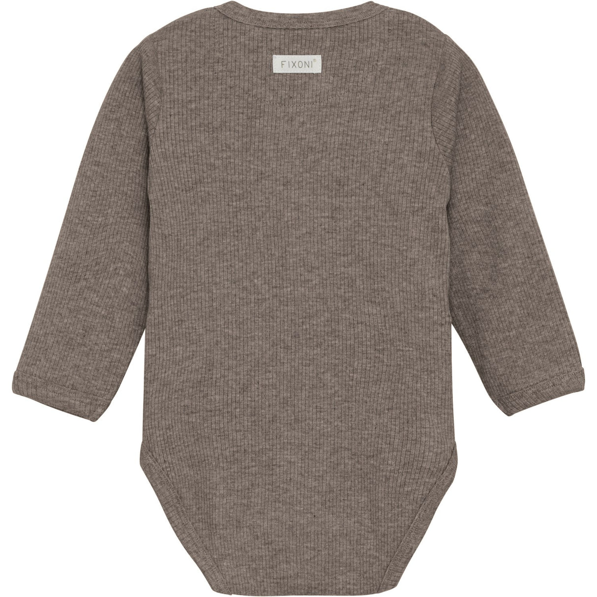 FIXONI Coffee Quartz Melange Wrap Body Ls Melange Rib