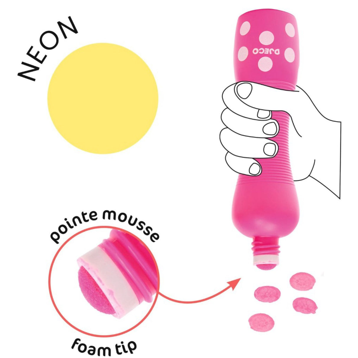 Djeco Foam Neon Markers