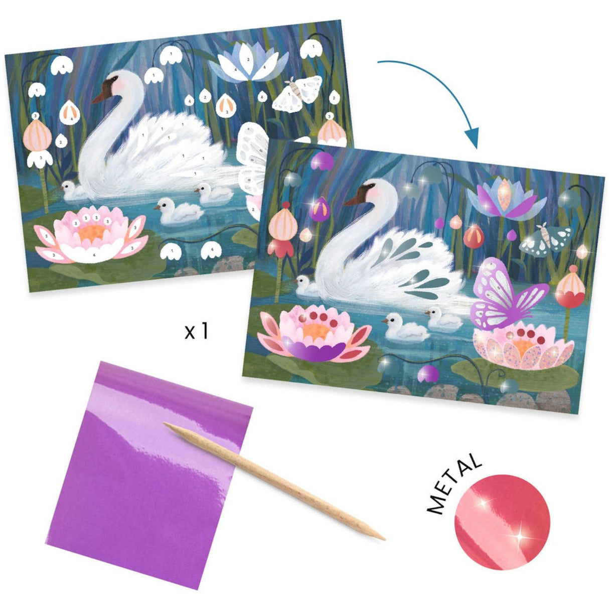 Djeco Creative Activity Set Fluffy Animals