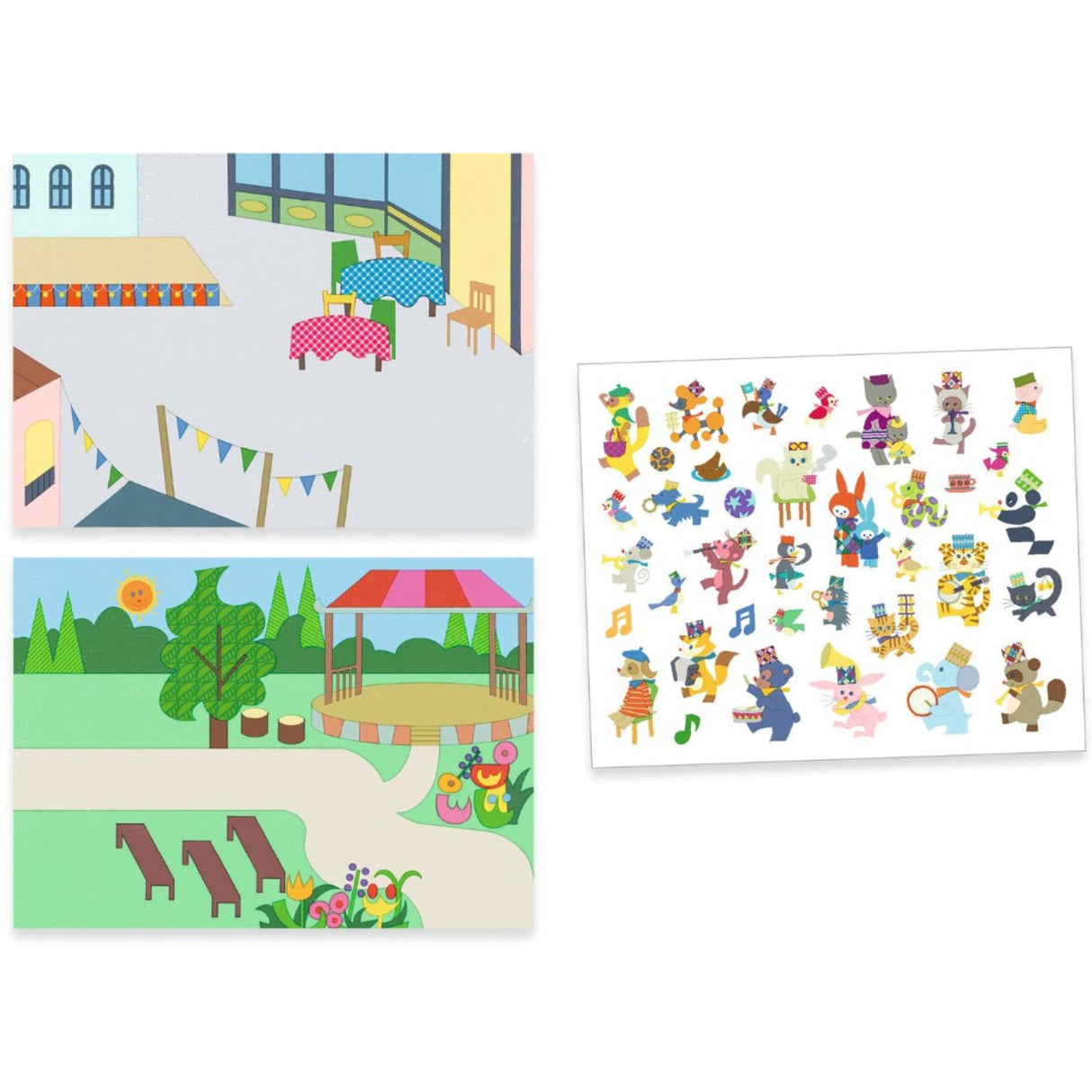 Djeco Creative Sticker Play Fanfare