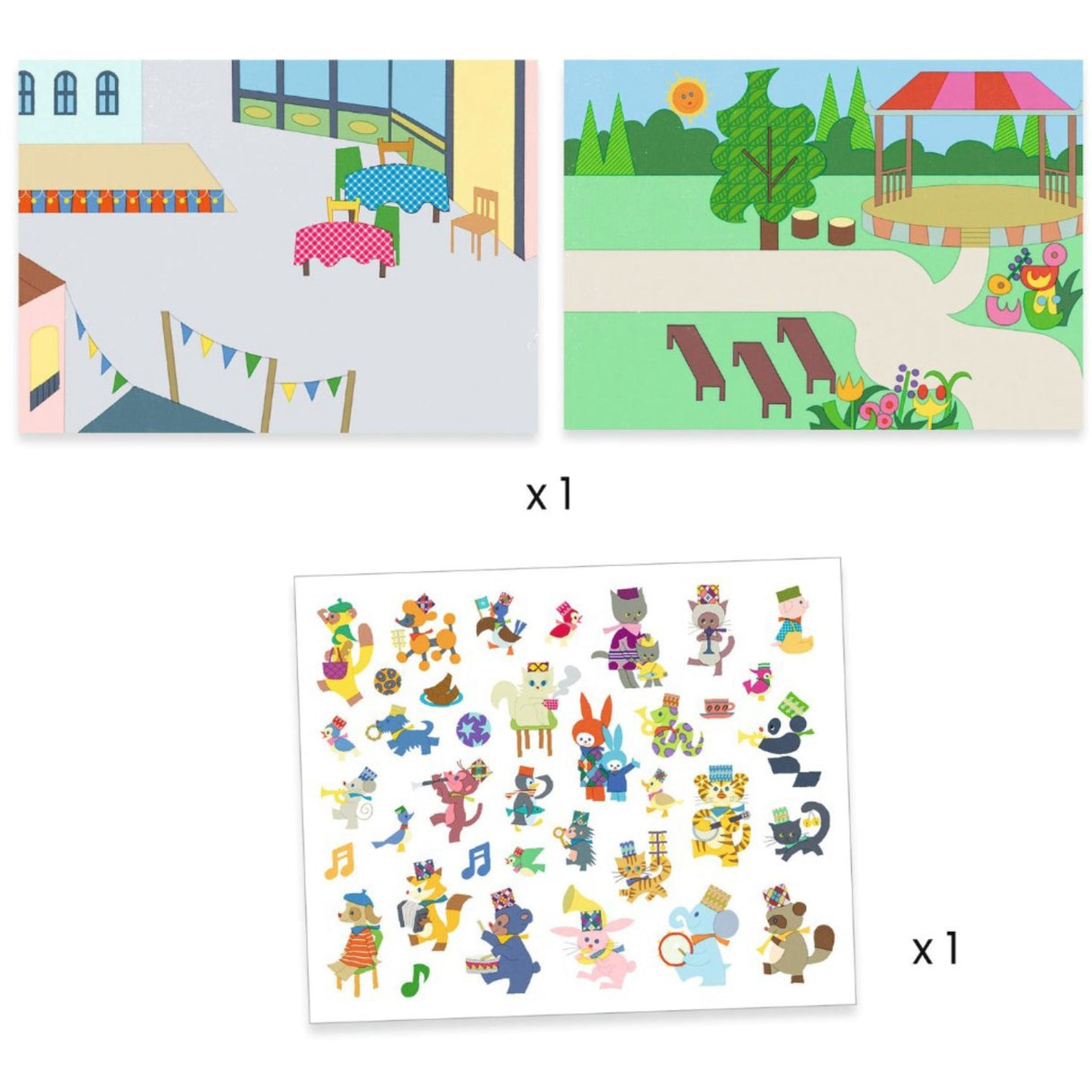 Djeco Creative Sticker Play Fanfare