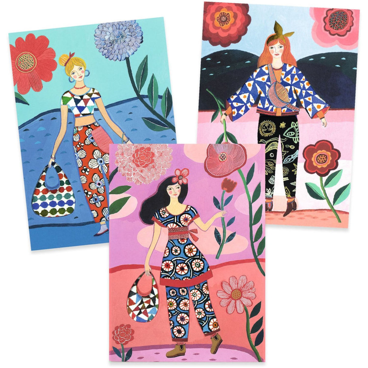 Djeco Dress-Up Pictures Trendy Clothes