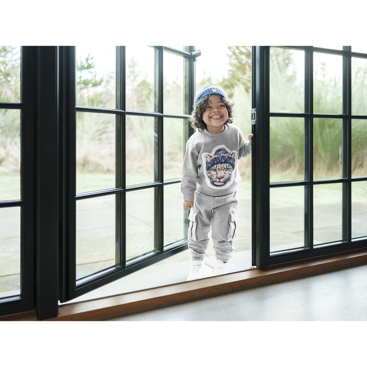 Hust & Claire Tile Grey Melange Sejer Snow Leopard