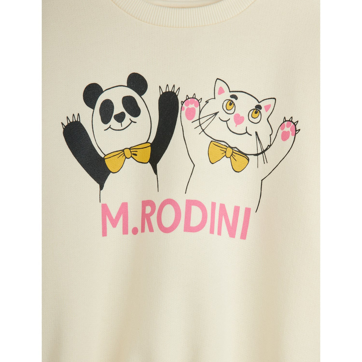 Mini Rodini Offwhite Panda & Cat Sp Sweatshirt
