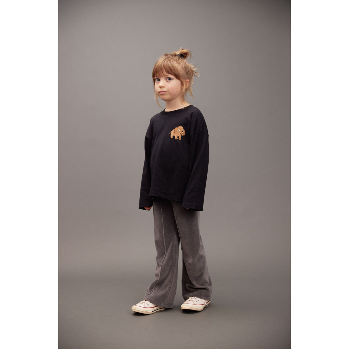 Mini Rodini Black Mammoth Sp Ls Tee