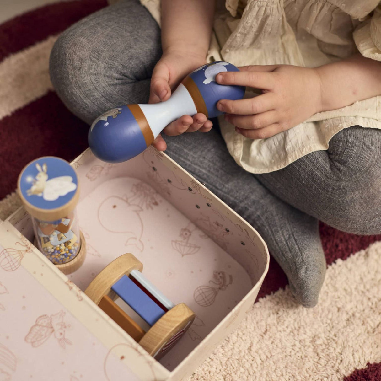 FILIBABBA Wood Play Set My First Wooden Sensory Toys