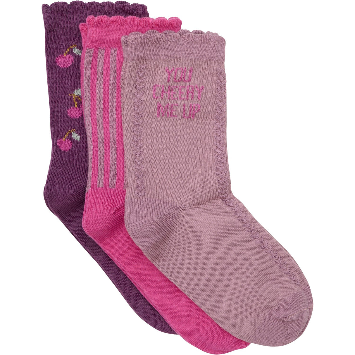 Minymo Mauve Orchid 3-Pack Socks