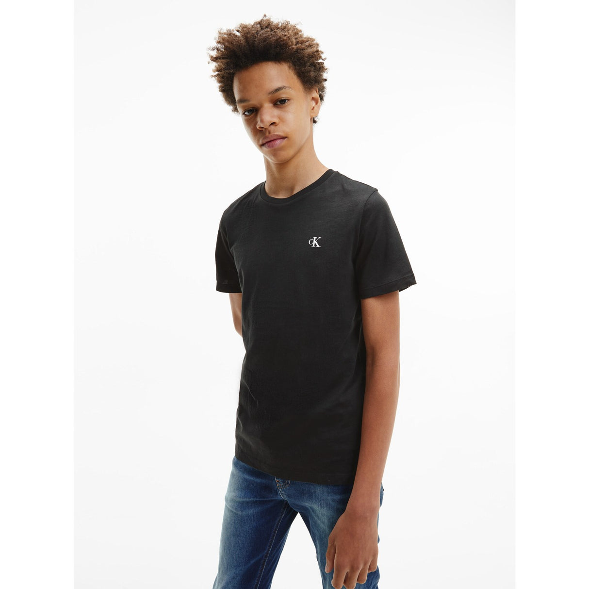Calvin Klein White / Black 2-Pack MonAndram Tee Ss