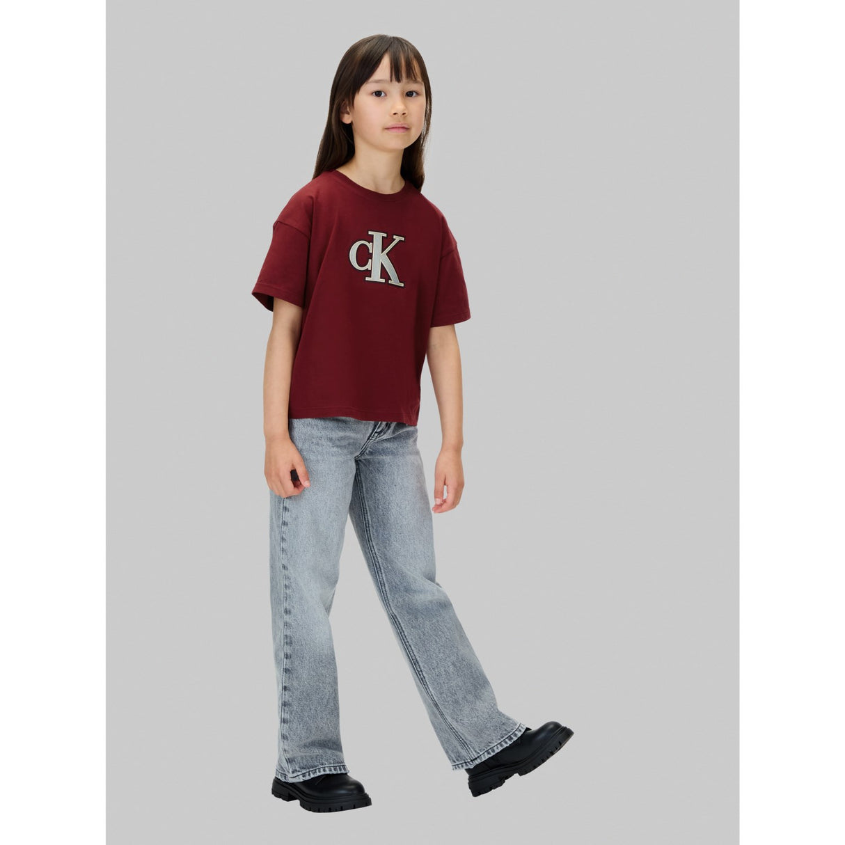 Calvin Klein Raspberry Chocolate Festive Graphic Ss T-Shirt