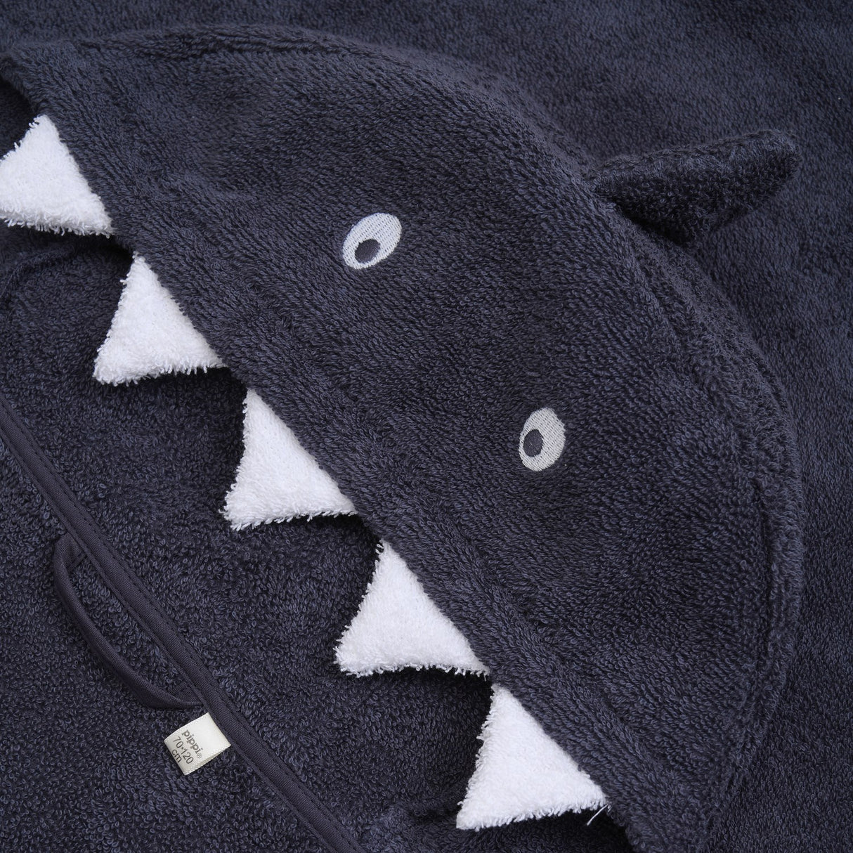 Pippi Odyssey Gray Hooded Bath Towel