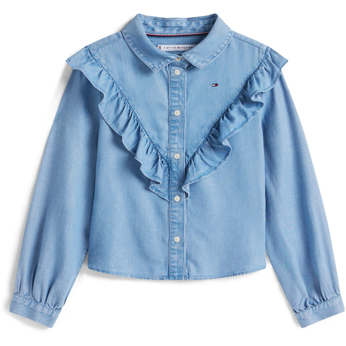 Tommy Hilfiger Denim Ruffle Blouse L/S