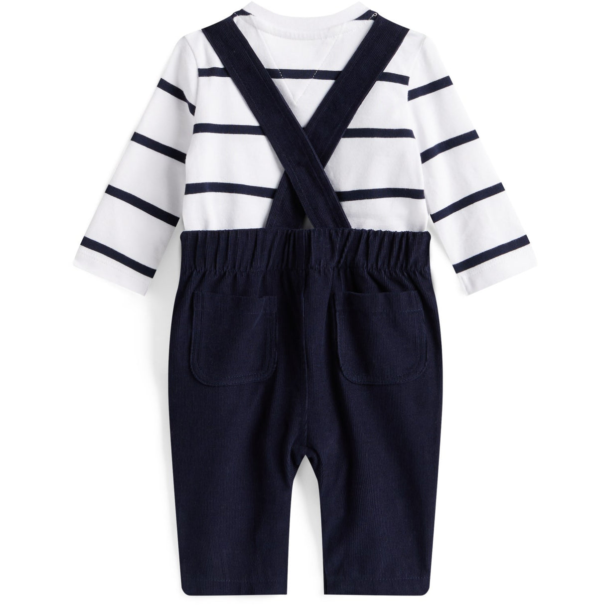 Tommy Hilfiger Dark Night Navy Baby Cord Dungaree Set