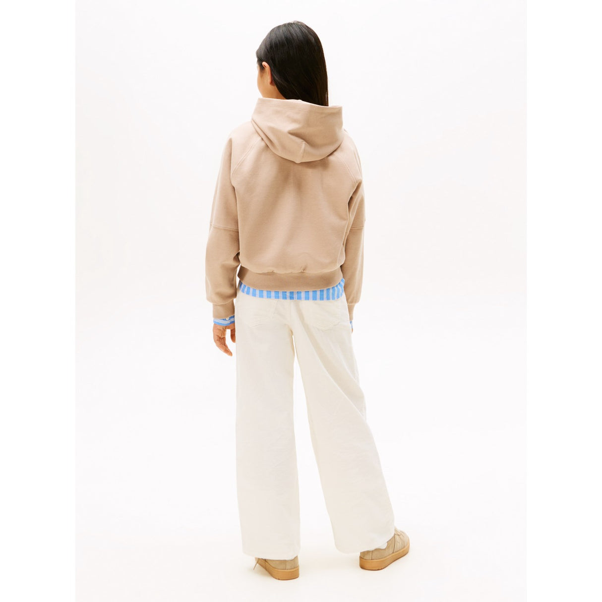 Tommy Hilfiger Malted Milk Tonal Crest Hoodie