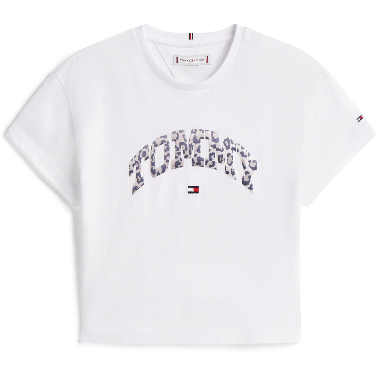 Tommy Hilfiger White Varsity Sateen Graphic Tee S/S