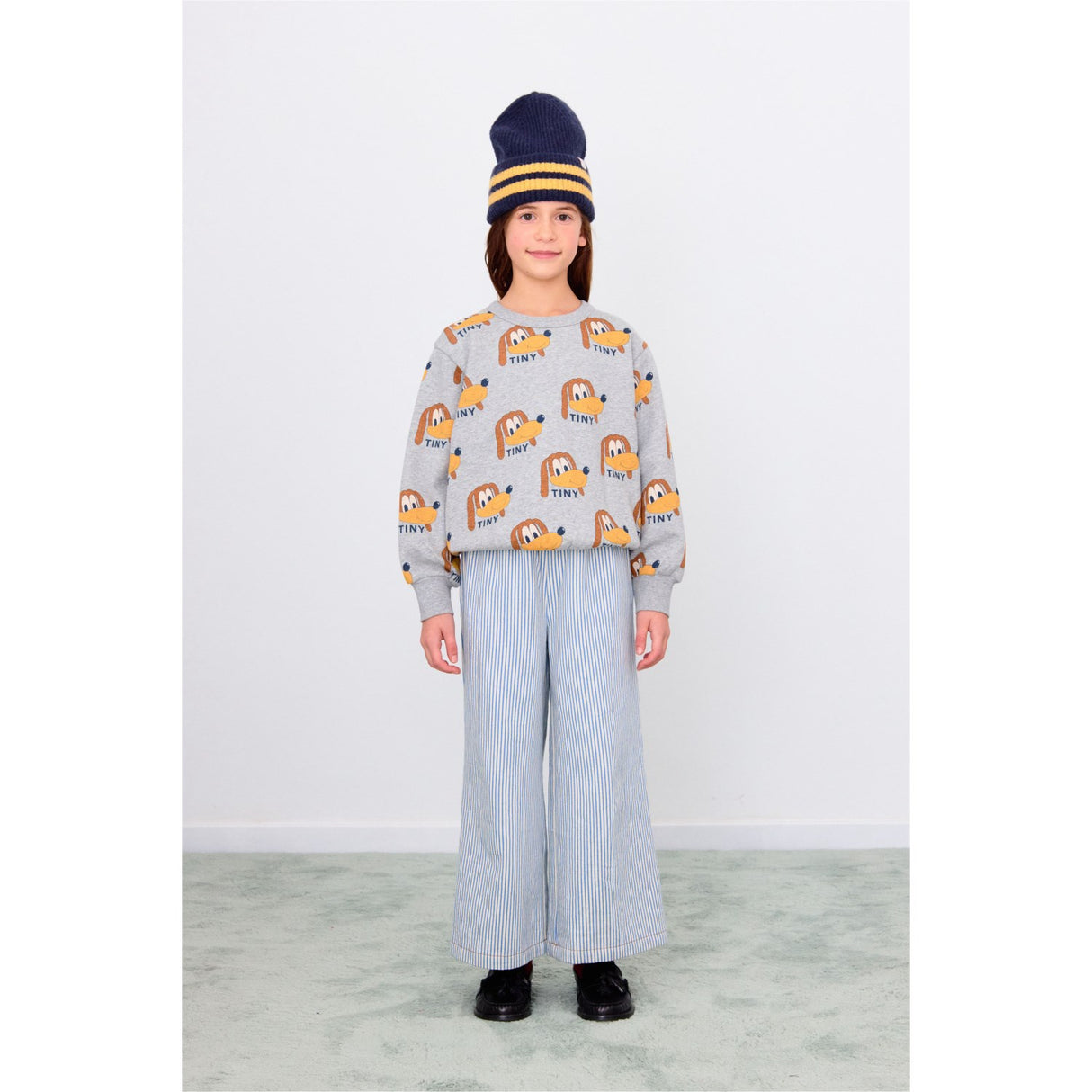 TinyCottons Medium Grey Heather Dogs Sweatshirt