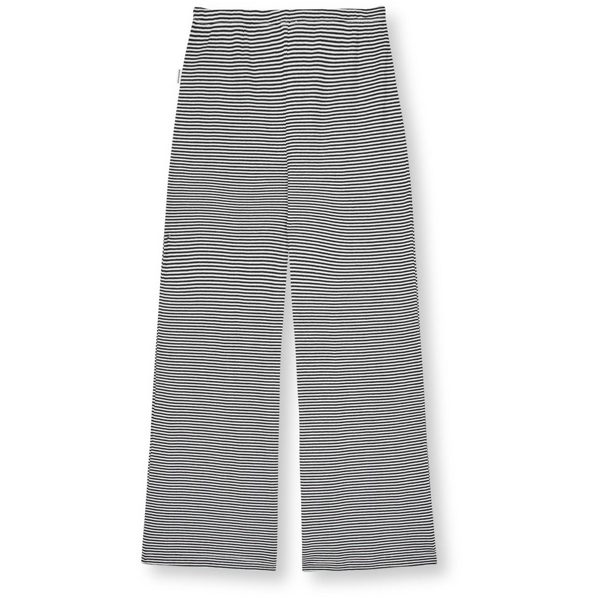 Mads Nørgaard Black/Vanilla Ice 2X2 Cotton Stripe Verona Pants