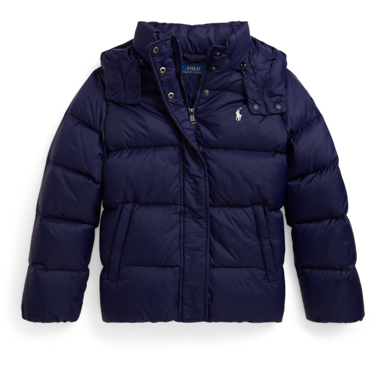 Polo Ralph Lauren Newport Navy W White Pp Girl Bomber Jacket