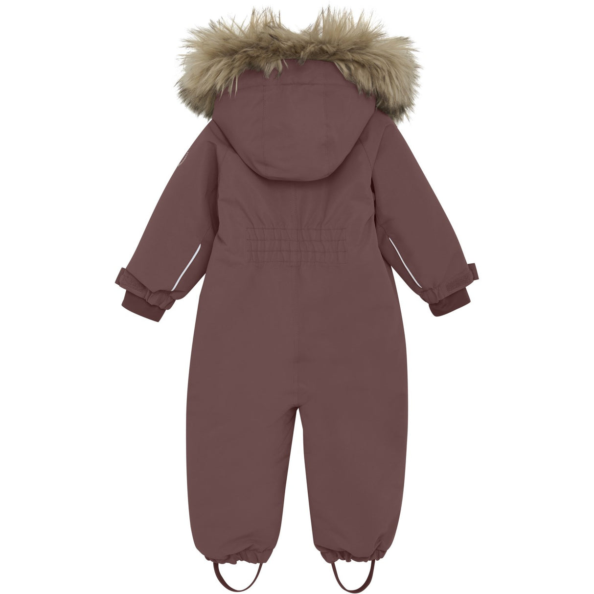 En Fant Rose Taupe Baby Snowsuit W. Fake Fur