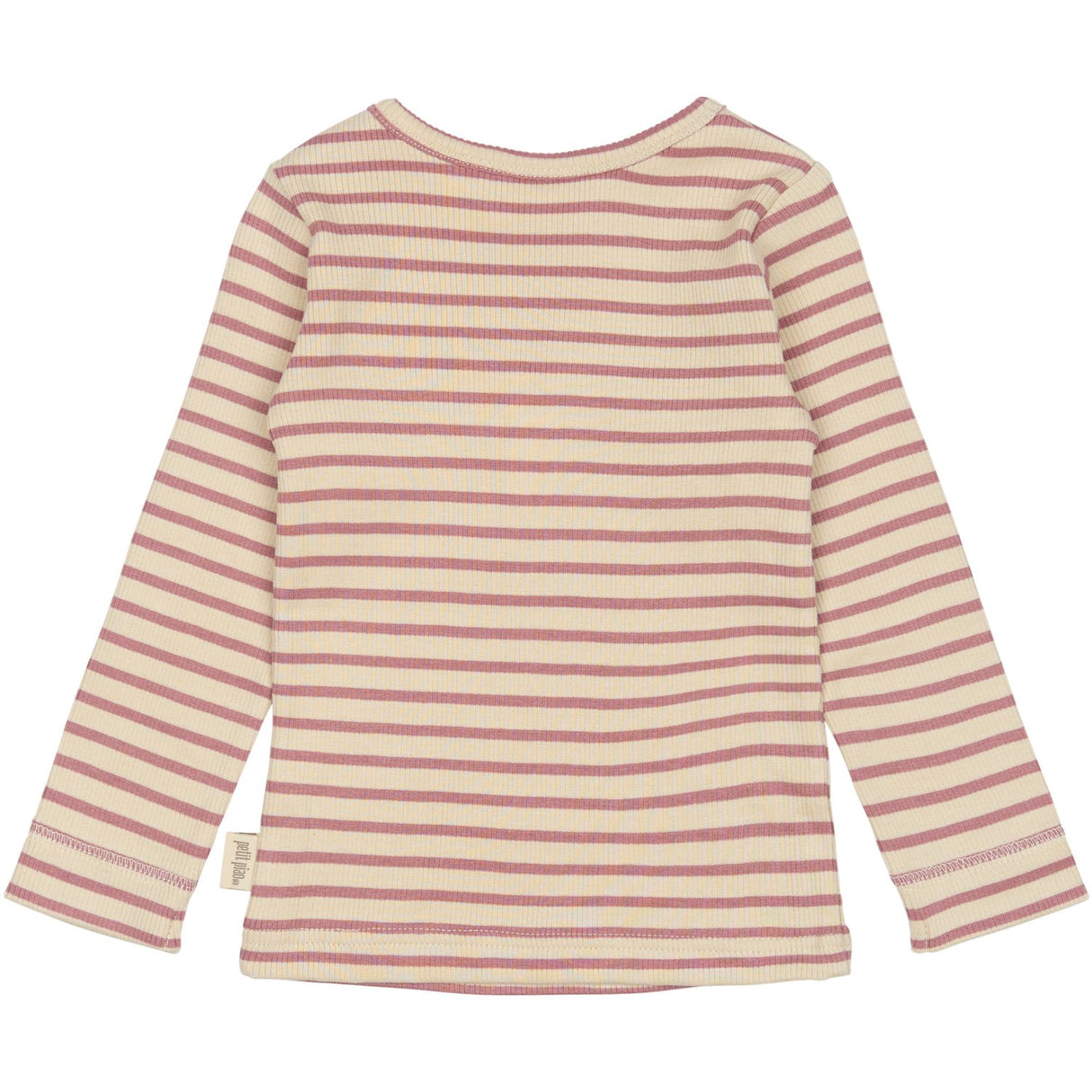 Petit Piao Nostalgic Rose/off White T-shirt L/S Modal Striped