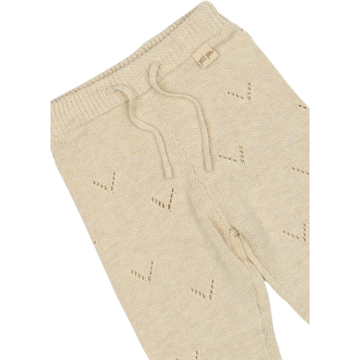Petit Piao Off White PpDaqa Knit Pants