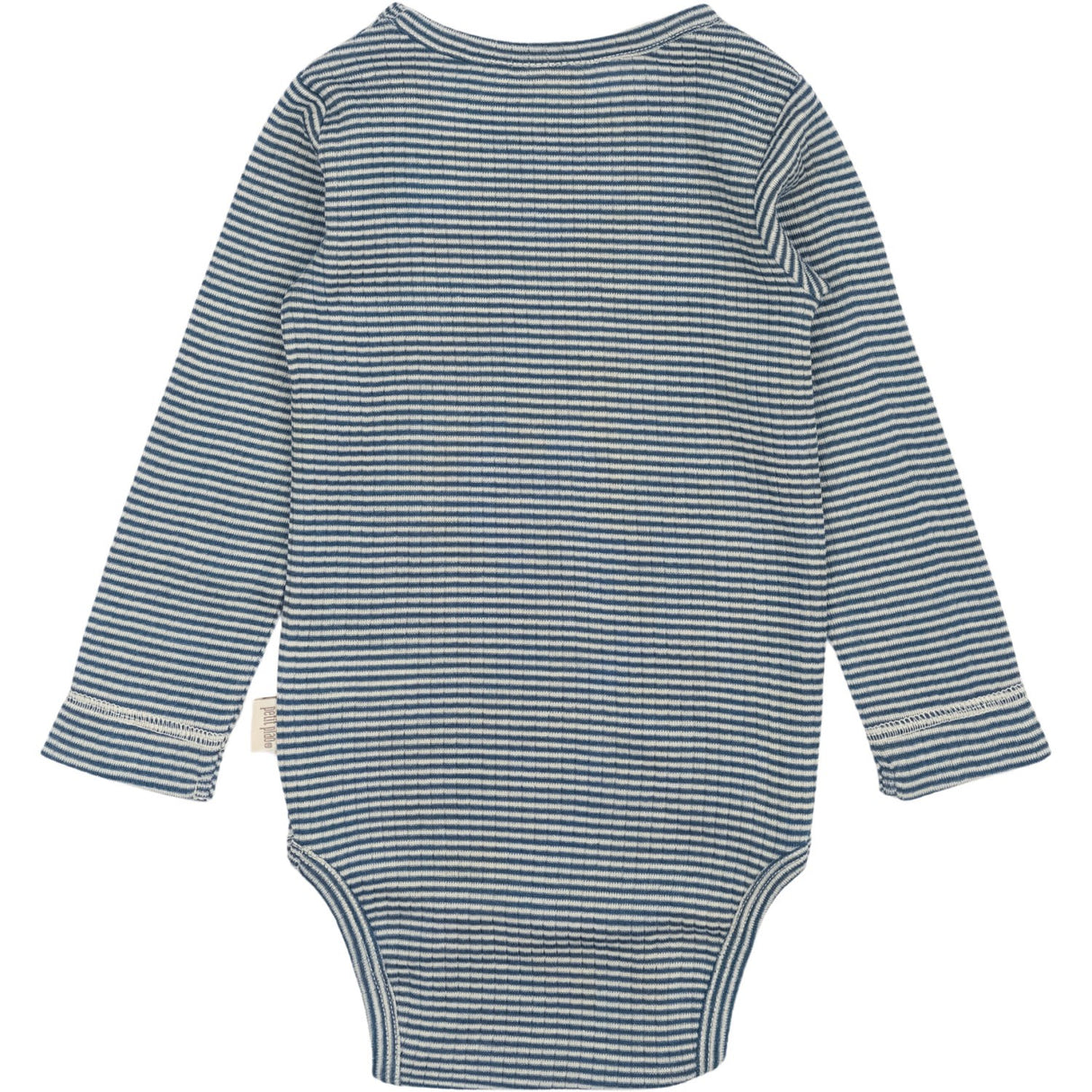 Petit Piao Ensign Blue/dark Off White PPDante Body L/S Merino Wool Striped