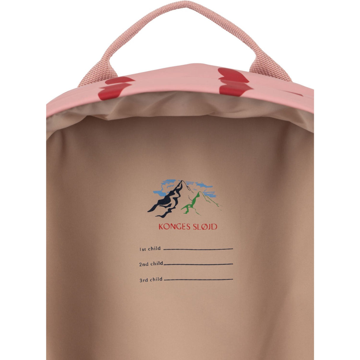Konges Sløjd Amour Pink Rainy Kids Backpack Midi