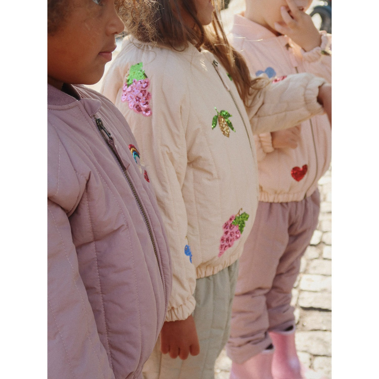 Konges Sløjd Twilight Mauve Juno Sequin Bomber Jacket