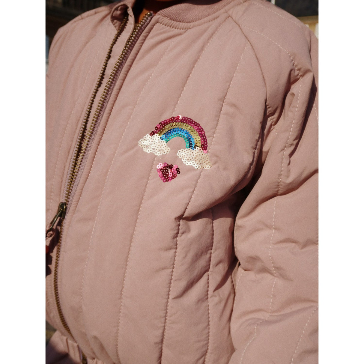 Konges Sløjd Twilight Mauve Juno Sequin Bomber Jacket