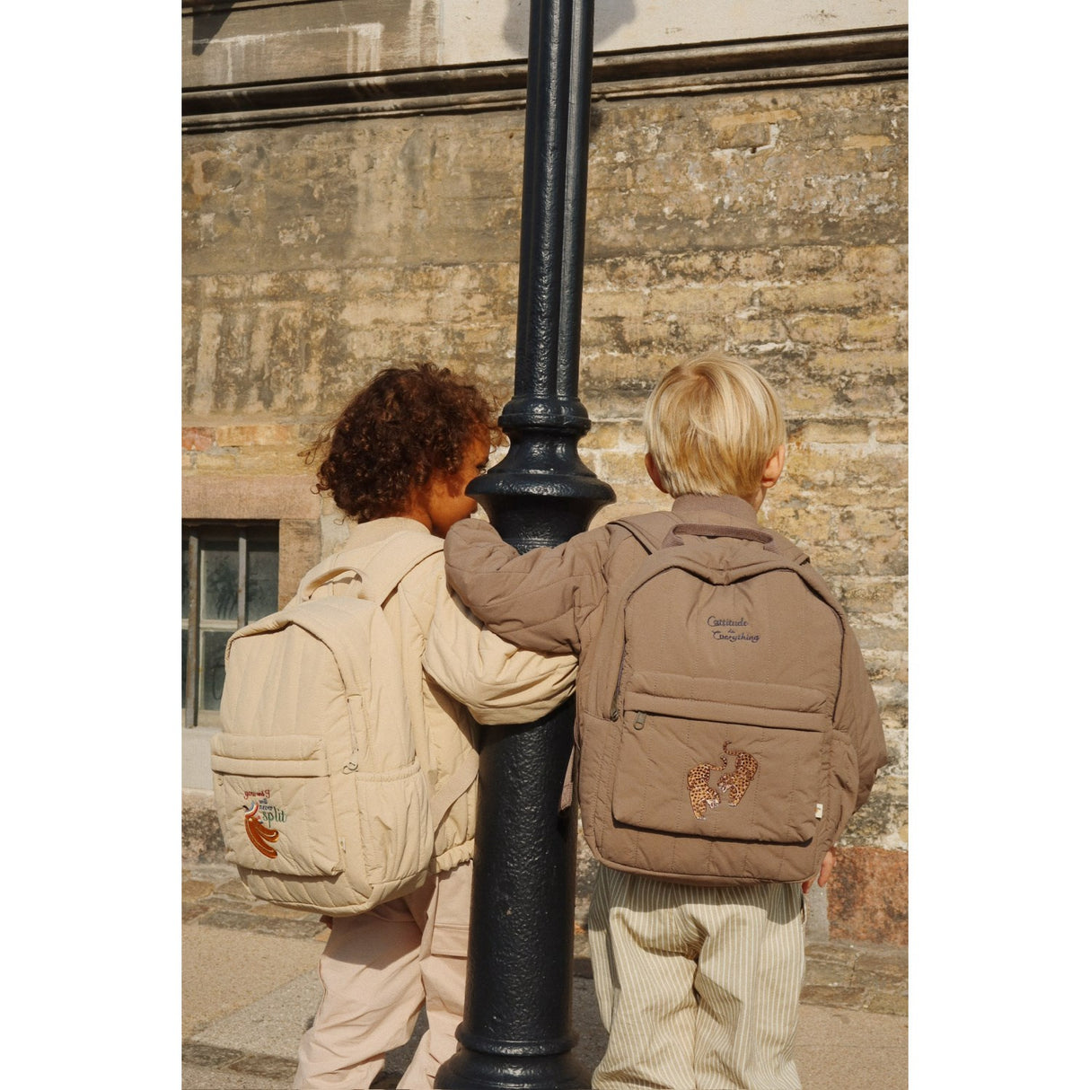 Konges Sløjd Walnut Juno Quilted Backpack Midi