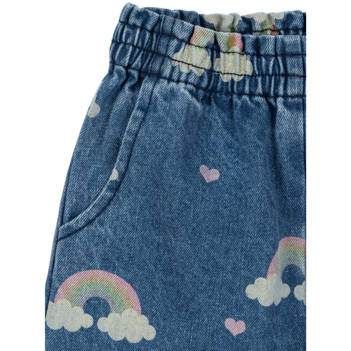Konges Sløjd Rainbow Magot Frill Pants Denim GOTS