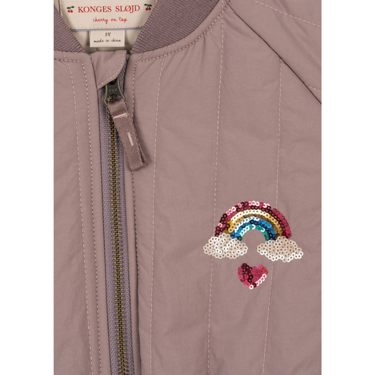 Konges Sløjd Twilight Mauve Juno Sequin Bomber Jacket