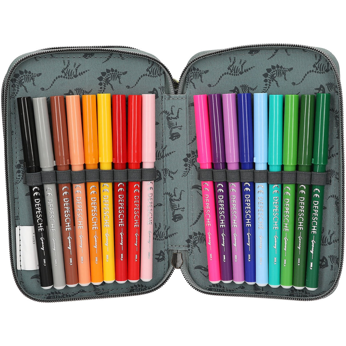 Dino World Bite Triple Pencil Case