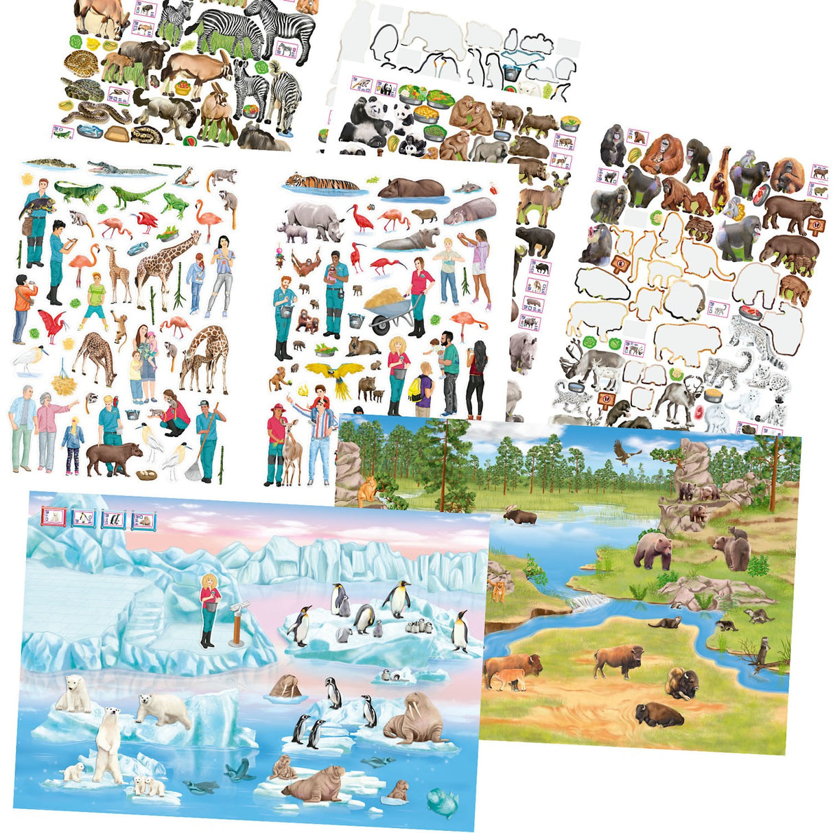 TRENDS by Depesche Create Your ZOO Colouring Book