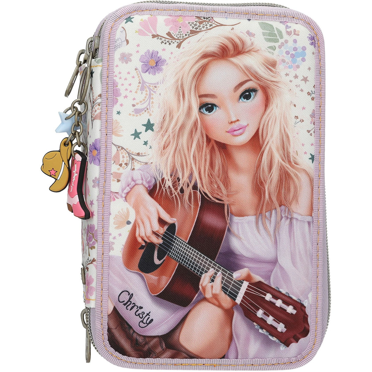 TOPModel Cowgirl Triple Pencil Case