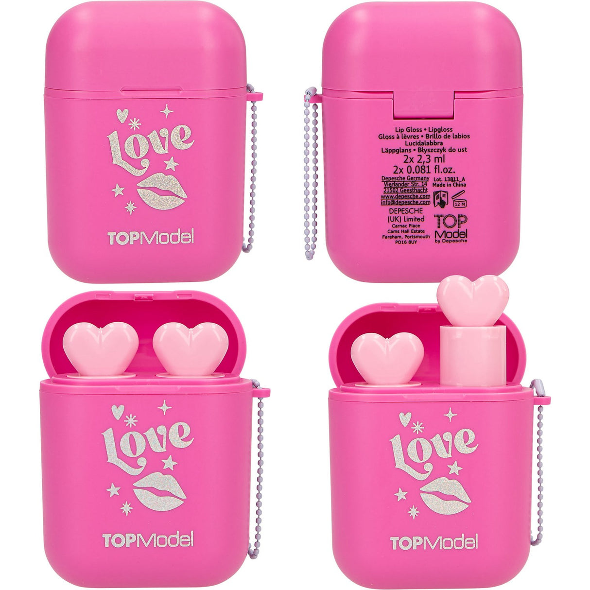 TOPModel Beauty And Me Lip Gloss Set Headphone Case
