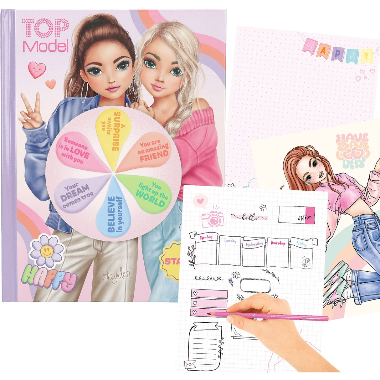TOPModel Mood Colouring Book With Light And Sound English