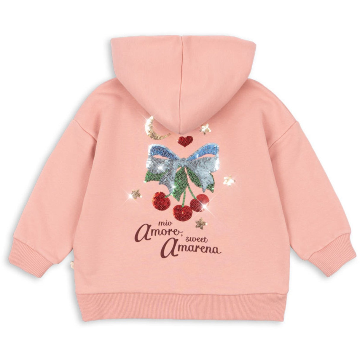Konges Sløjd Mellow Rose Lou Sequin Sweat Zip Hood Ocs
