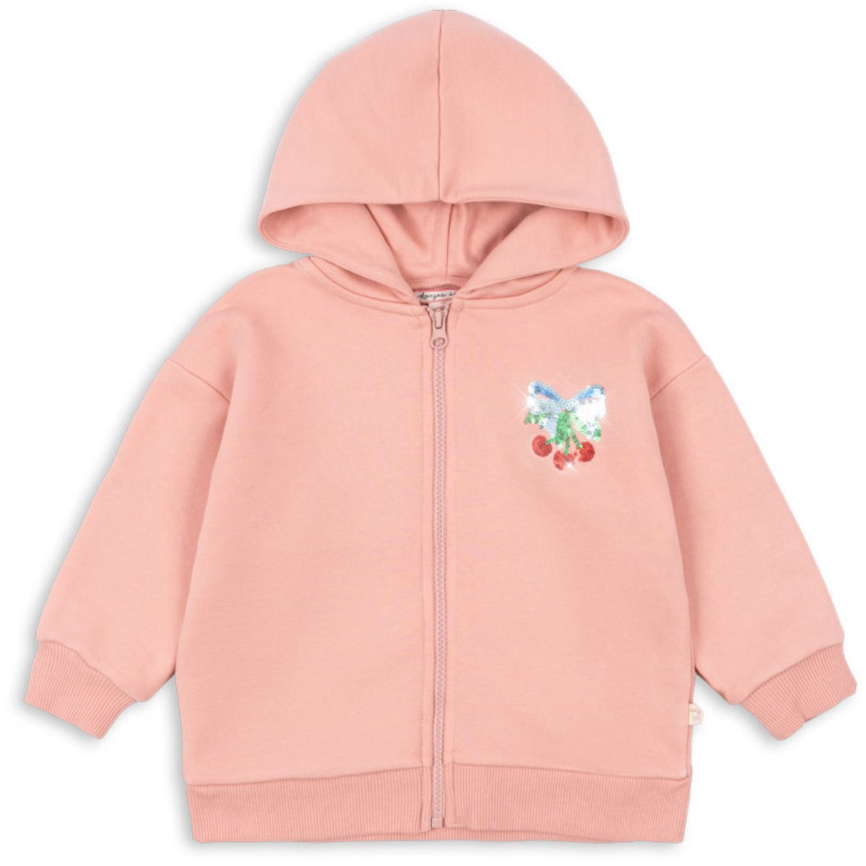 Konges Sløjd Mellow Rose Lou Sequin Sweat Zip Hood Ocs
