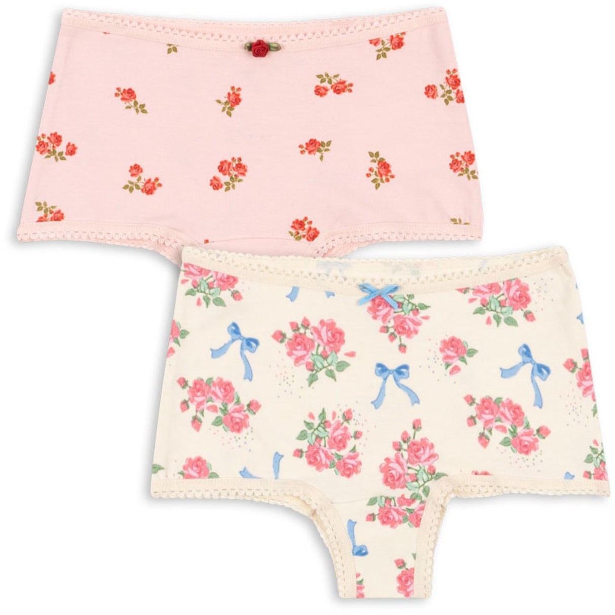 Konges Sløjd Bella Rosita/Rosa Pink Basic 2 Pack Girl Hipster GOTS