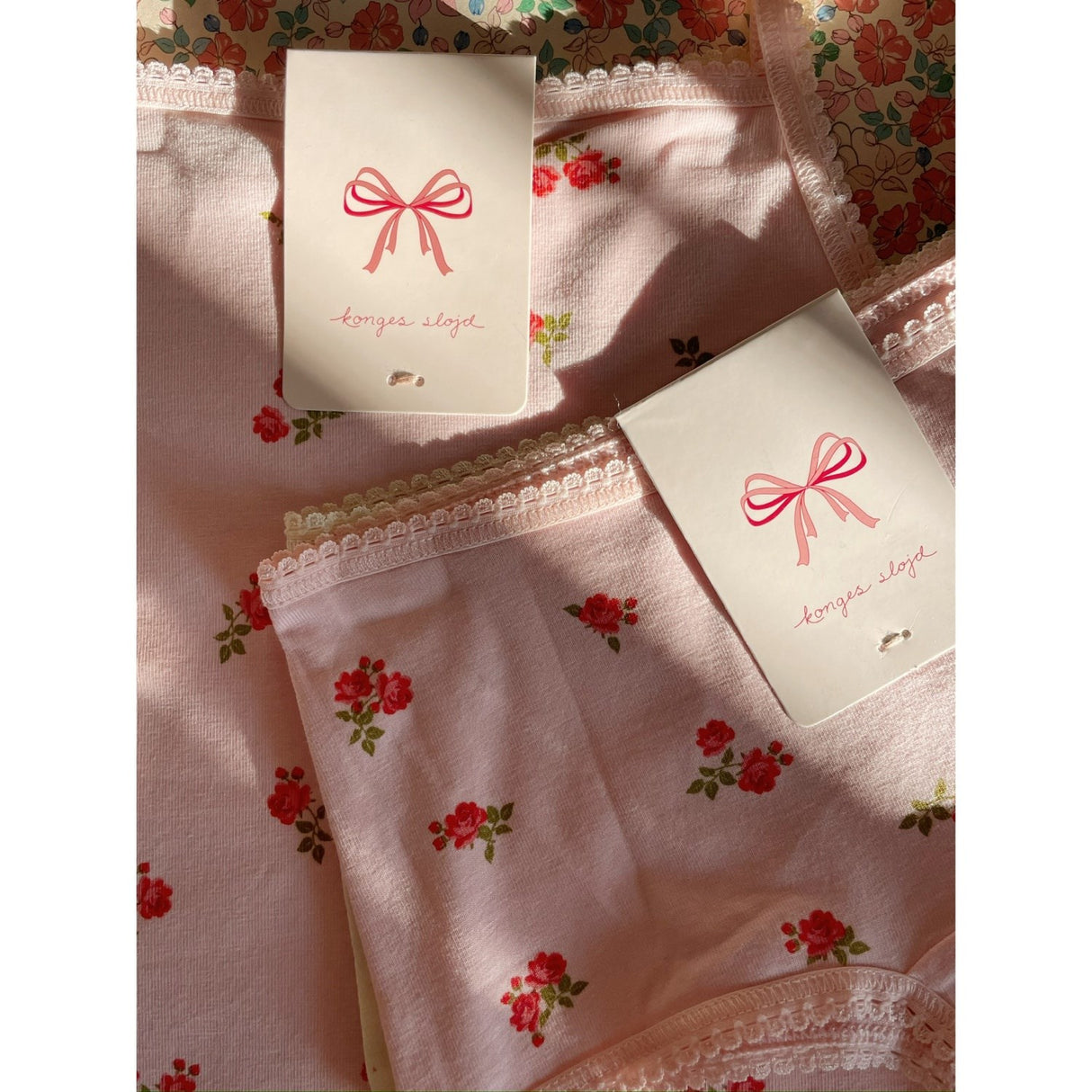 Konges Sløjd Bella Rosita/Rosa Pink Basic 2 Pack Girl Hipster GOTS