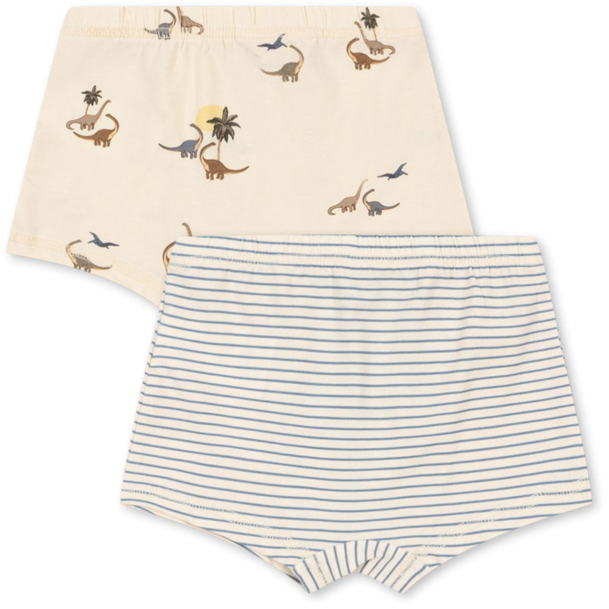 Konges Sløjd Kubi/Stripe Bluie Basic 2 Pack Boy Boxers GOTS
