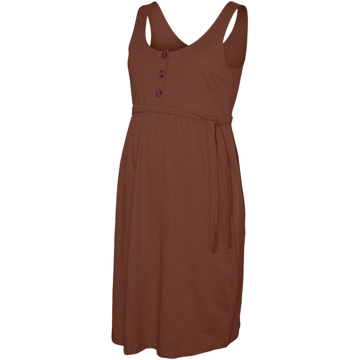 Mama;licious Mahogany Mlivy Lia Sl Jrs Abk Dress 2F Noos