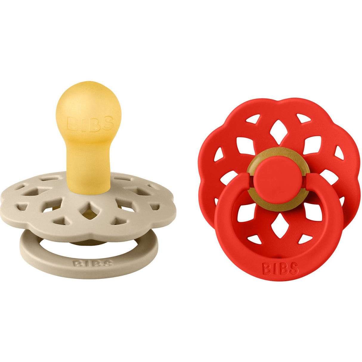 Bibs Vanilla Pacifier Boheme 2-Pack Latex Candy Apple