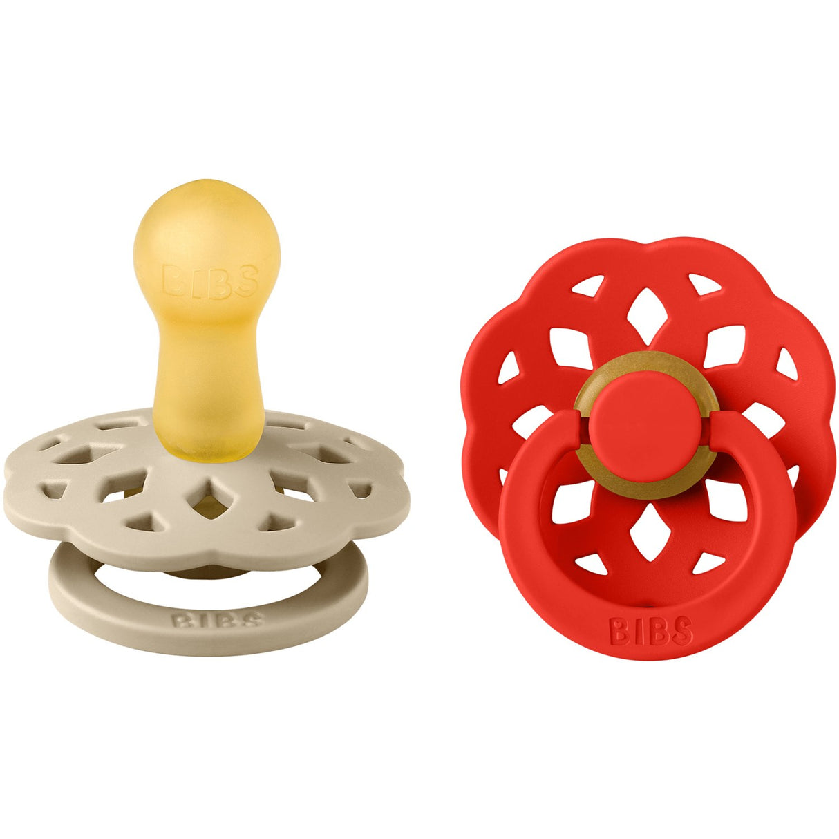 Bibs Vanilla Pacifier Boheme 2-Pack Latex Candy Apple