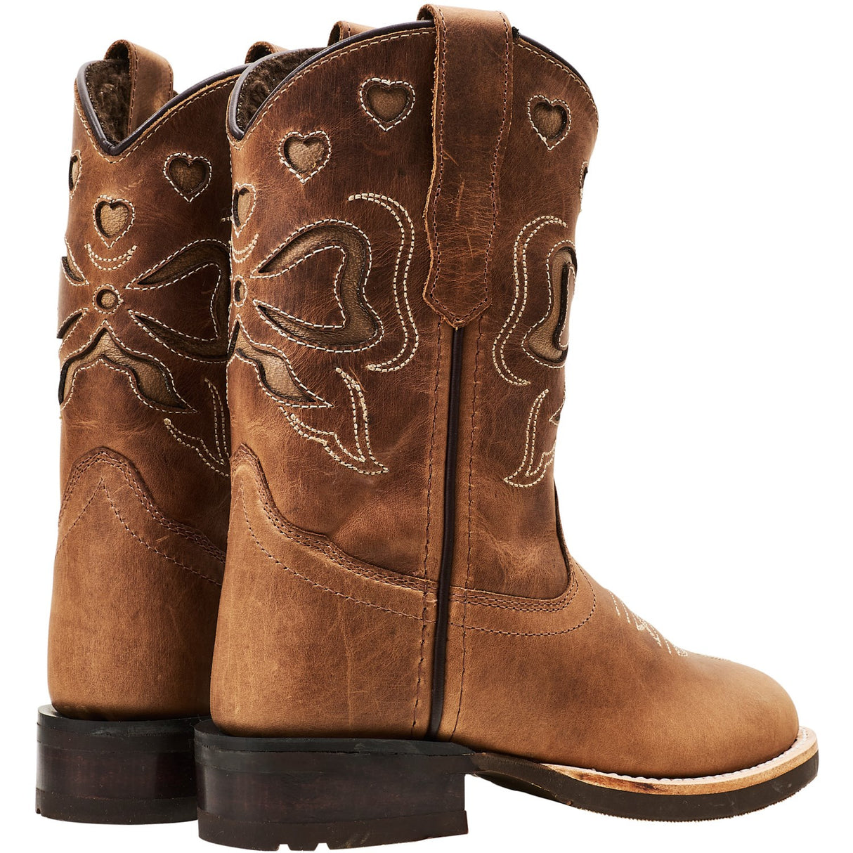 COPENHAGEN COLORS Cognac Bow Limited Ranger Boots W. Warm Lining