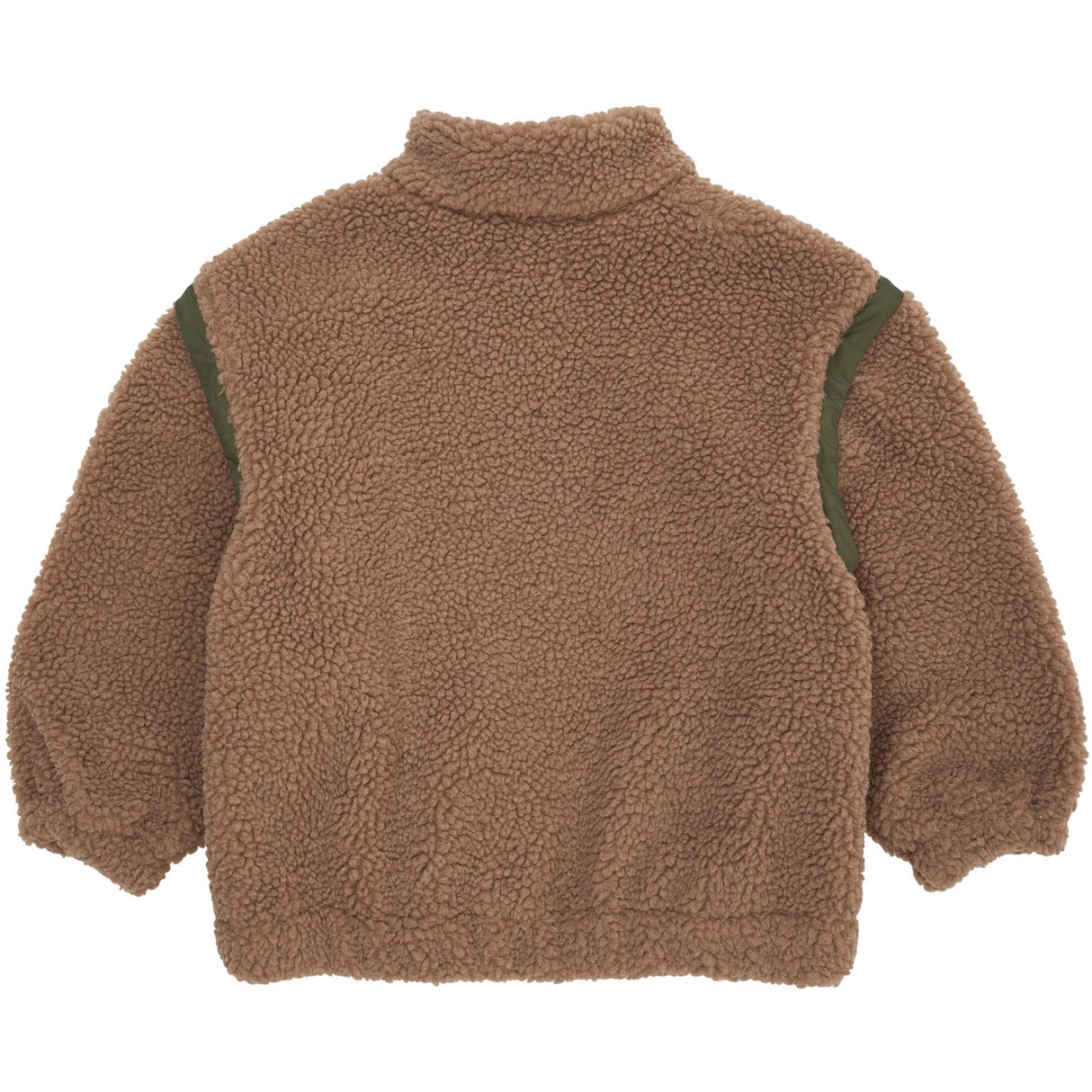 COPENHAGEN COLORS Natural/Green Comb. Teddy Jacket W. Removable Sleeves