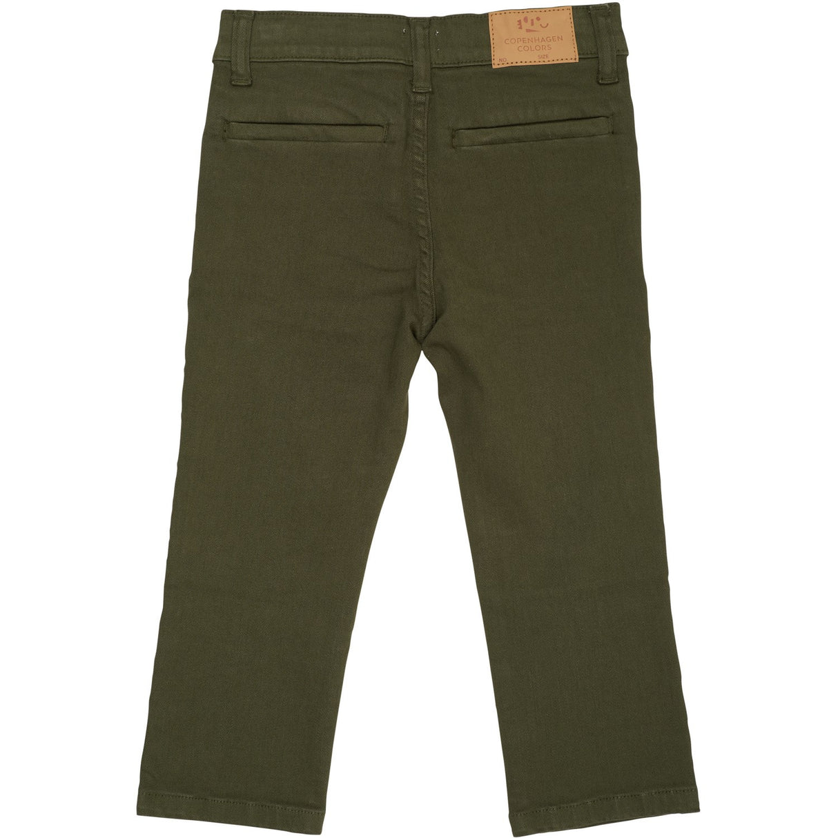 COPENHAGEN COLORS Dk Green Twill Chinos Slim - With Stretch