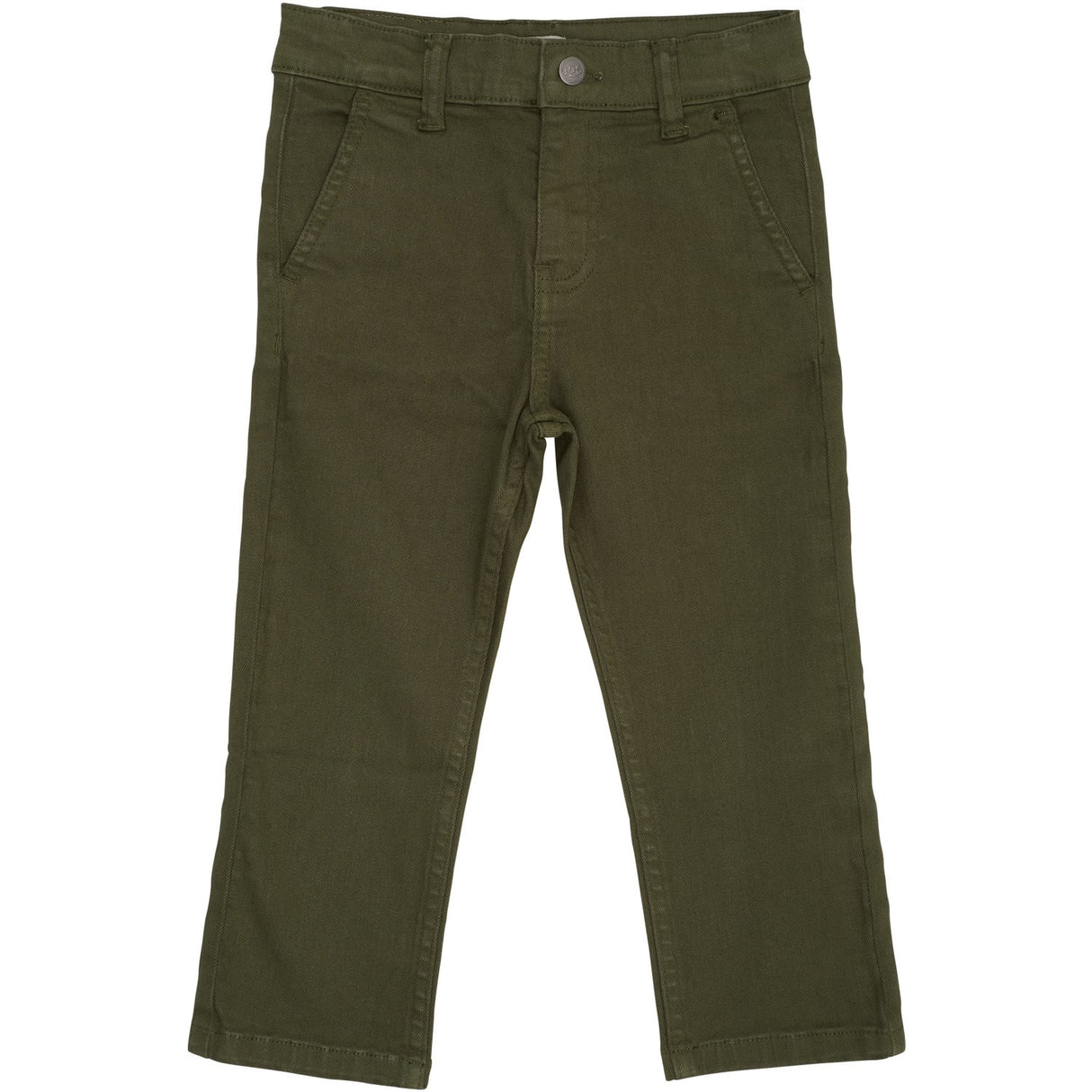 COPENHAGEN COLORS Dk Green Twill Chinos Slim - With Stretch